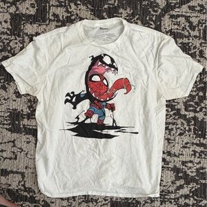 Marvel White and Red Venom-Spider Kids T-Shirt